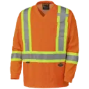 6984 Chandail Hv M.longues Orange Hv -PIONEER