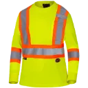 6969 Chandail Hv M. longues - Fme Jaune Hv -PIONEER