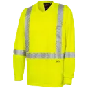 6905A Chandail Hv M.longues Jaune Hv -PIONEER
