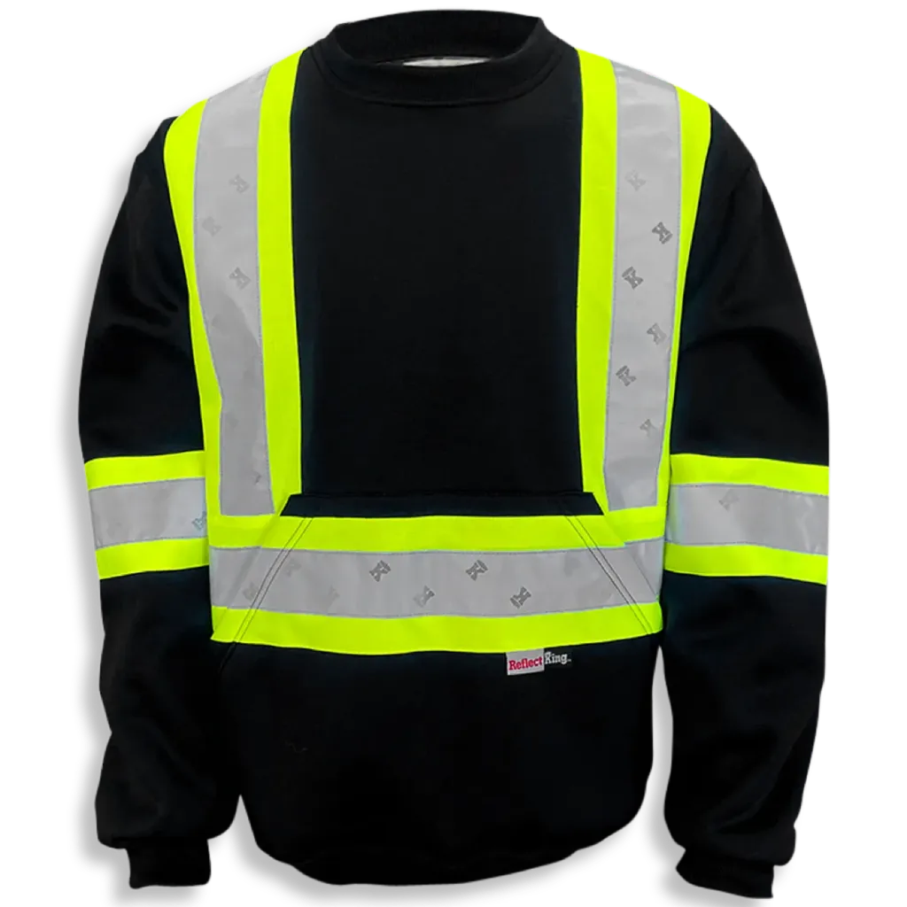BK3559 Chandail Hv - Coton ouaté Noir Hv -BIGK
