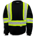 BK3559 Chandail Hv - Coton ouaté Noir Hv -BIGK