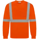D**5520 Chandail Hv M.longues  Pol. Orange fluo