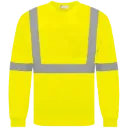 D**5521 Chandail Hv M.longues  Pol. Jaune fluo