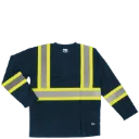 ST10 Chandail Hv M.longues Marine Hv -TOUGH DUCK