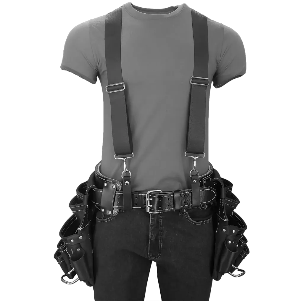 PRO-M12-SMA Tablier complet Professionel Petit Noir -CUIRS DESROCHERS