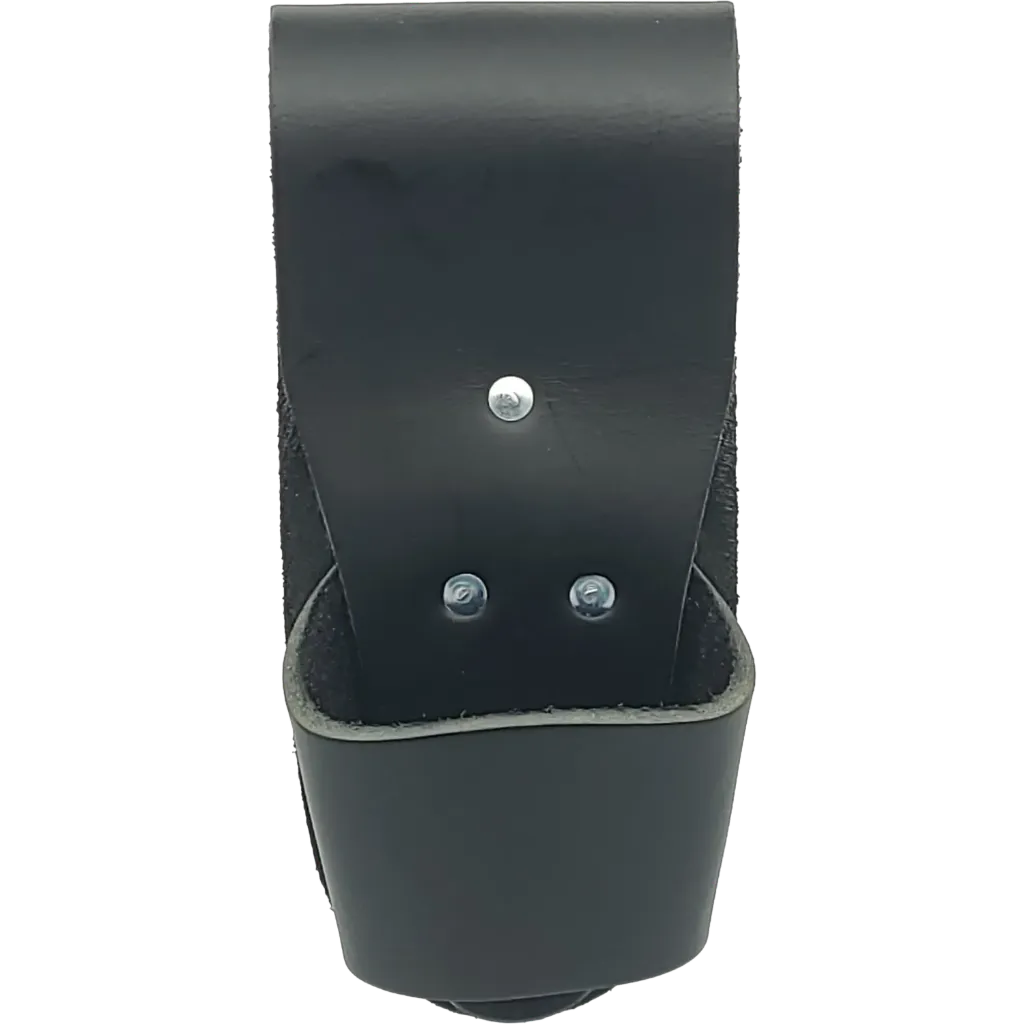 DM-345 Porte marteau Touten cuir 3"¼ x 7"¾ -Rabat Noir -CUIRS DESROCHERS