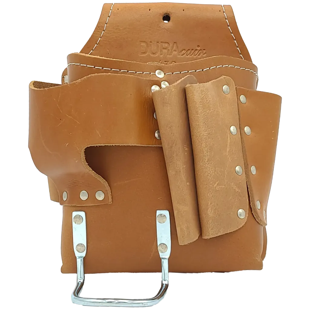 DC-436 P.Out. prt.tape-marteau D. et couteau G. Tan -DURACUIR