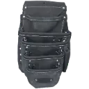 P-500 Sac clou 5 poches en ligne porte équerre Noir -DURACUIR