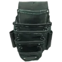 P-413 Sac clou 5 poches en ligne Noir -CUIR-ATOUT