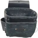P-443 Sac clou couv. 2 poches + mart./cout. G. Noir -DURACUIR