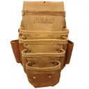 P-413 Sac clou 5 poches en ligne Tan -CUIR-ATOUT