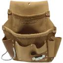 P-432 Sac clou 2 poches ins. mart./ tape G. Tan -DURACUIR