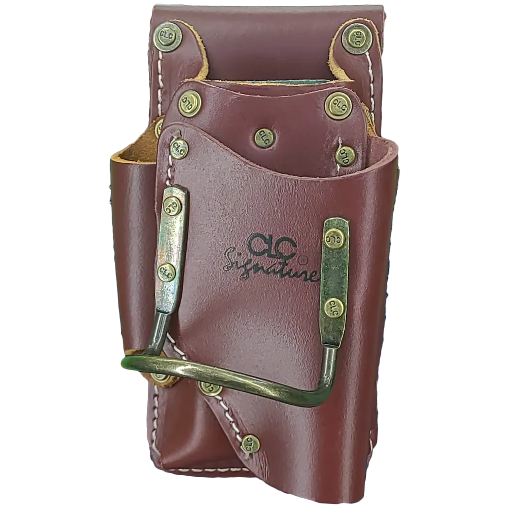 21465 Etui robuste 4 pch. porte marteau -Rabat Brun -KUNY'S