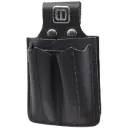DM-314-BL Etui 3 Poches 4" ½ x 2" x 8" ½ -Rabat Noir -CUIRS DESROCHERS