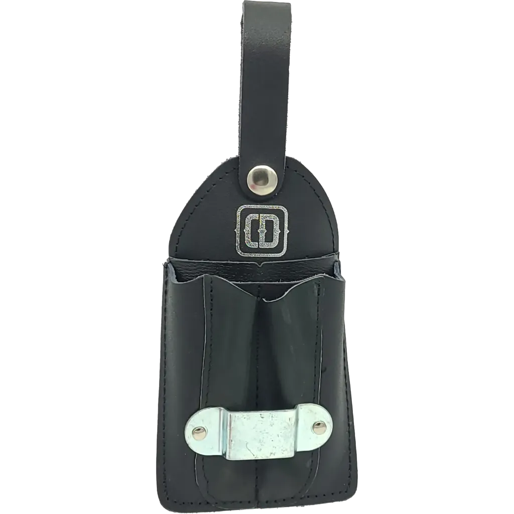 DM-314-T Etui 3 Pch + acc.tape 4" x 10"1¼ -Gance Noir -CUIRS DESROCHERS