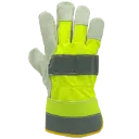 SEK239 Gant Travail Hv en cuir Vache Jaune Hv -ZENITH