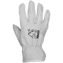 378GKTA Endura Gant Conducteur en cuir Blanc -SUPERIOR GLOVES