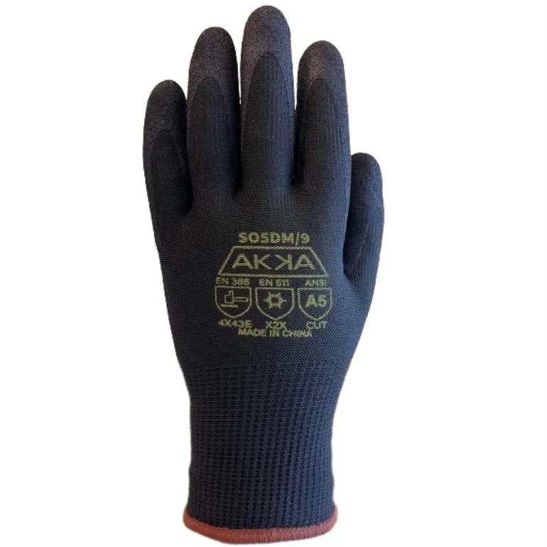 GTD1526 Gant enduit nitrile Cut A5 Db Acrylique Noir