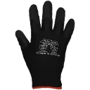 S02DM Gant Paume Latex -Db Polyester Noir -AKKA