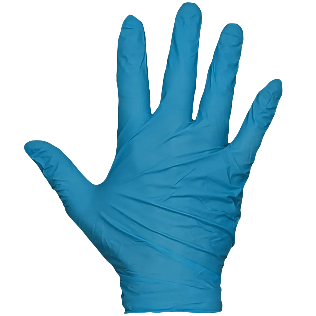 3004PF Suretouch Gant Jetable Bt. 100 -Nitrile 4 mil Bleu -WORKHORSE