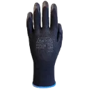 S02B Gant T-Usage Paume Latex -Polyester Noir -AKKA