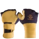704-20-RH Paume Anti-Vibration Droite en cuir/Nylon Noir Jaune -IMPACTO