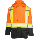 RJ90 Manteau impermeable Hv Orange/Noir -WASIP