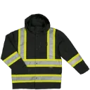 S372 Manteau impermeable Hv Noir Hv -TOUGH DUCK