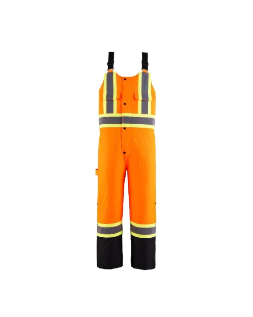 HSD3092 Salopette isolée Hv 3 Zips Polyester Orange fluo