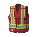7731 Dossard Ignifuge Hv -8.4 cal/cm² Rouge Hv -PIONEER