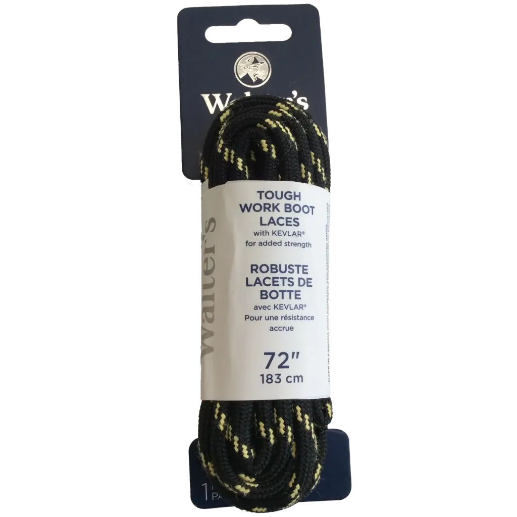 443004166 Lacet Robusque Kevlar Noir Noir -WALTERS