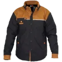 DALLAS Manteau court -Poly/Coton Noir Beige -ORANGE RIVER