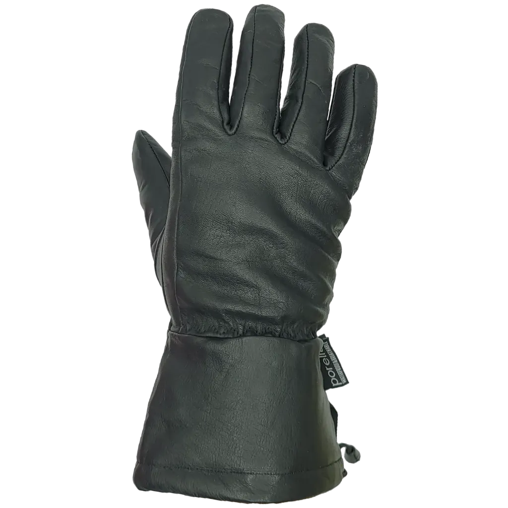 MGH0076 Gant en cuir isolé Noir Noir