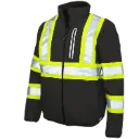 MHV1000 Manteau léger réversible Polyester Noir