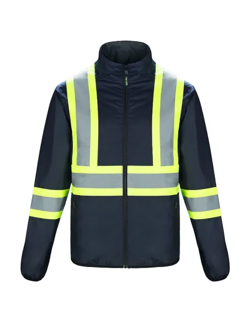L01260 Manteau léger Hv réversible -Polyester Marine Hv -CX2