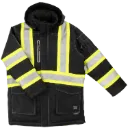 SJ39 Manteau parka Hv -Polyester Noir Hv -TOUGH DUCK
