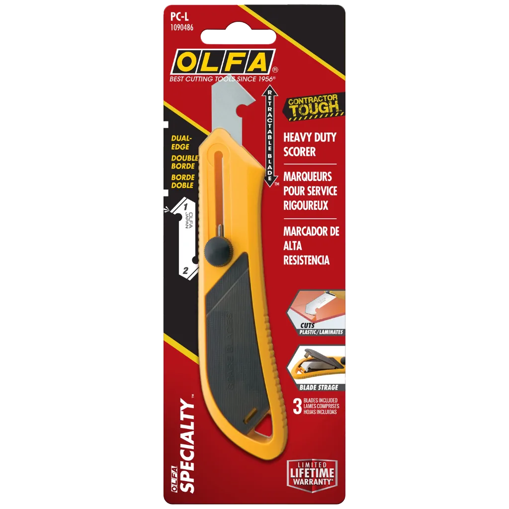 1090486 Couteau Jne PCL-1 Trpz Stratifie Slv (1) Jaune -OLFA