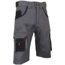 6027 Pantalon court cargo -Poly/Coton Gris Nuit/Noir -HUGOSTRONG
