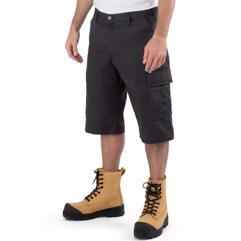 3249 Pantalon court cargo Noir -BIGBILL
