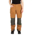 PF877-02 Pantalon Femme M-Pch Genouillère -Coton Tan -PILOTE & FILLES