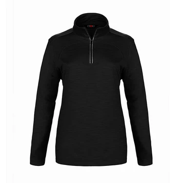 L00876 Meadowbrook Veste zip ¼ -Polyester Noir -CX2
