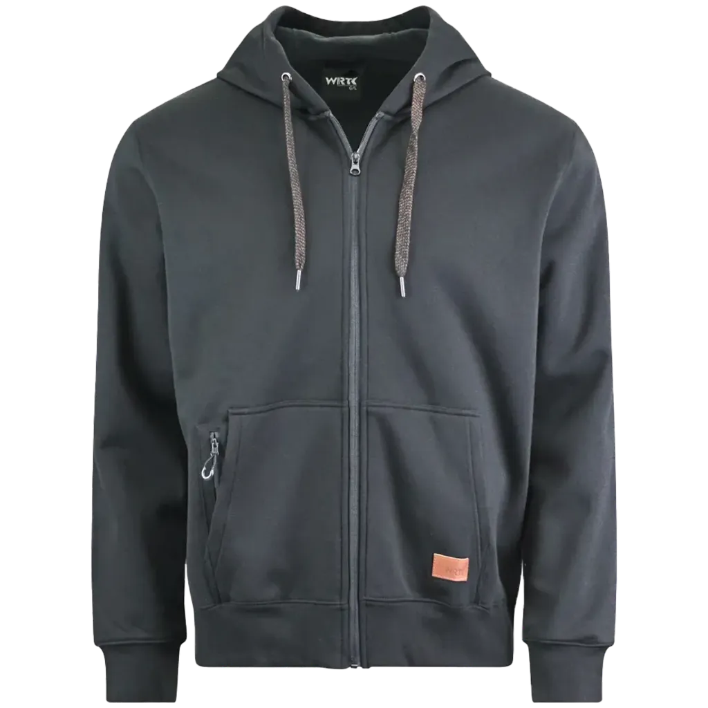 VES2360 Veste avec capuchon et zip en P/C & pola Noir