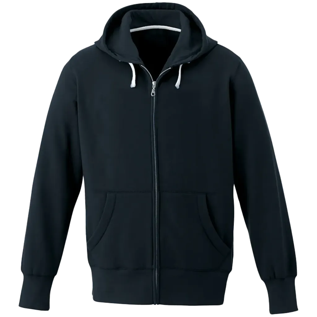 L00670 Veste / capuchon et zip -Molleton Marine -MUSKOKA