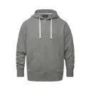 VES2373 Veste avec capuchon et zip en molleton Gris