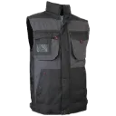 VES3070 Veste sans manches avec zip Gris