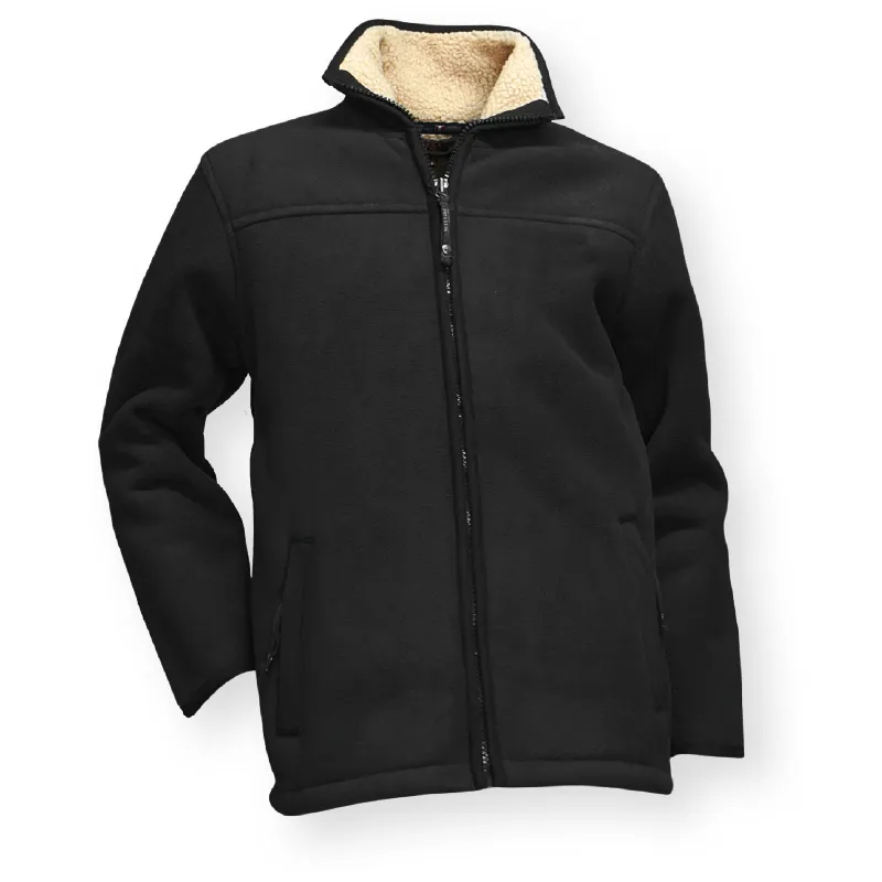 ÉCORCE Veste avec zip Noir -HUGOSTRONG