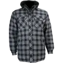 VES8082 Veste a carreaux / Cap et Tac Flanelle Gris