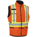 VHV1000 Veste sans manches / Rev. *Poly/coton Orange fluo