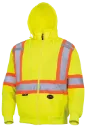 6925 Veste Hv / capuchon & zip -Polyester Jaune Hv -PIONEER