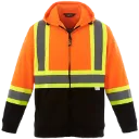 L00682 Veste Hv Capuchon/Zip -Polyester Orange Hv -CX2